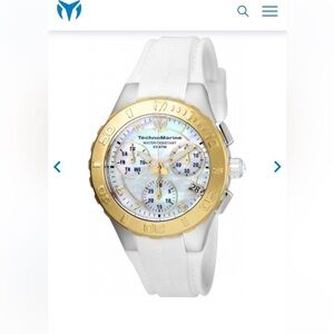 Technomarine Marine Tech elite V7222 col.01 53 15 135 crystal detail frames Technomarine Clothing, Shoes & Accessories for Women on Sale  main image 3